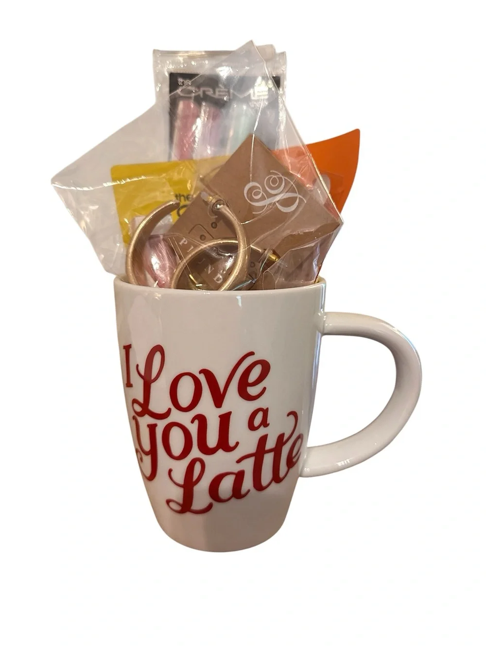 Crate&Barrel White Mug with Red 